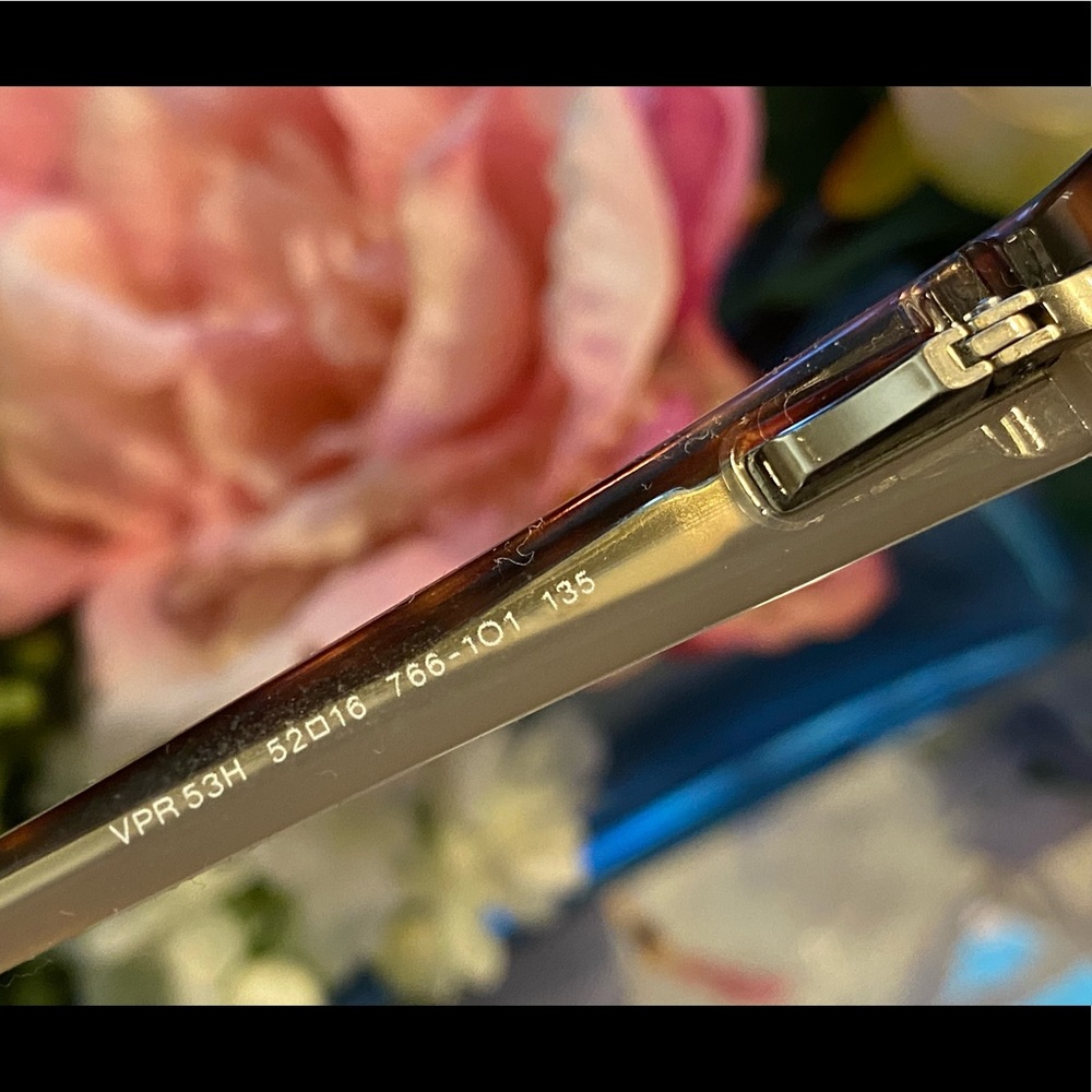 Prada Glasses 👓 Authentic 👓 Silver/Brown/Tan - Picture 8 of 11